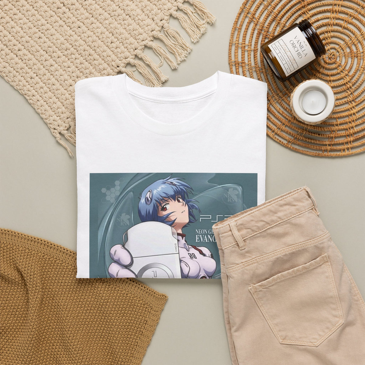 Rei Ayanami Holds PSP Console Tee