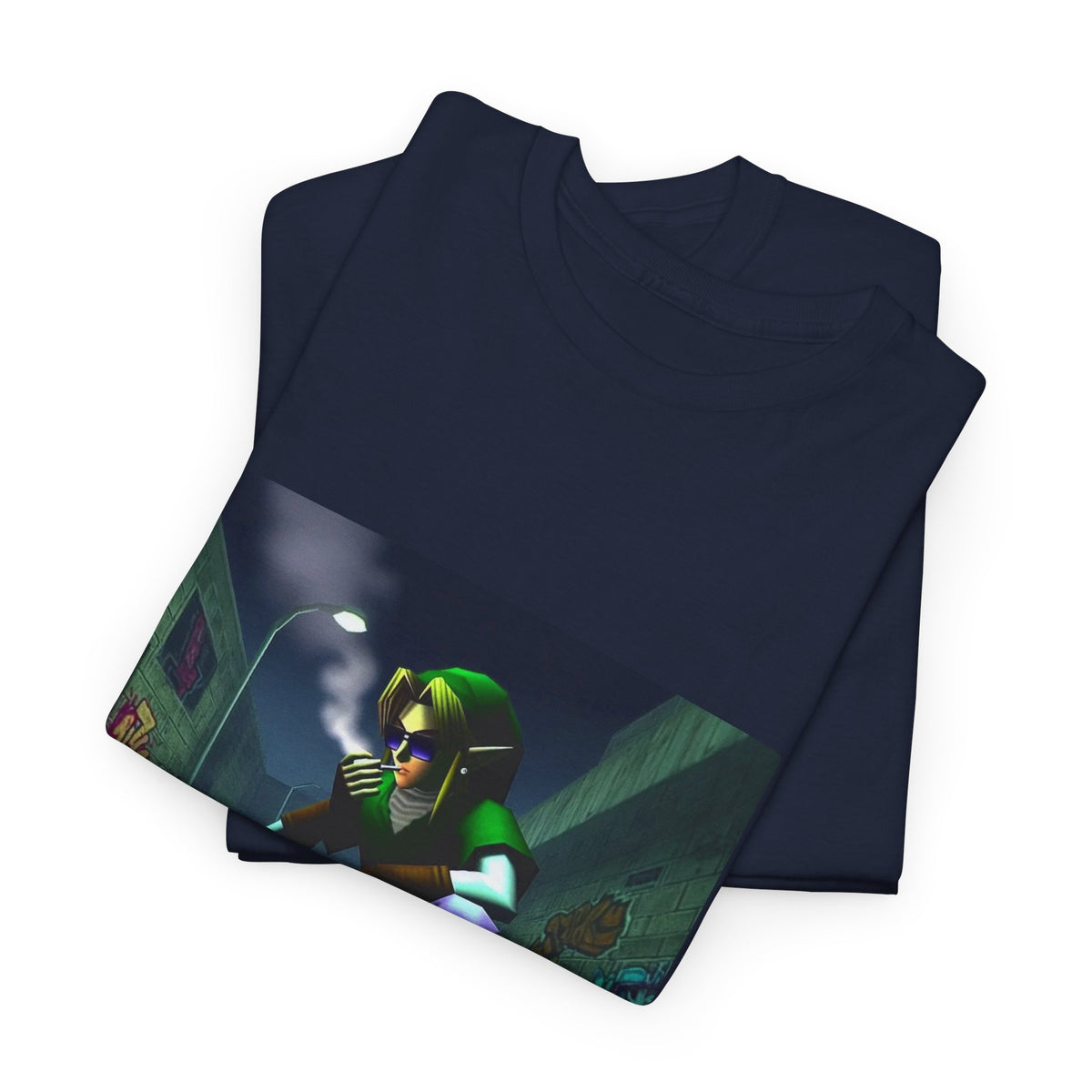 Skater Link Smoking In Dark Alley Tee