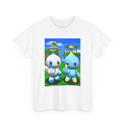 Chao Flipping Off In Paradise Tee