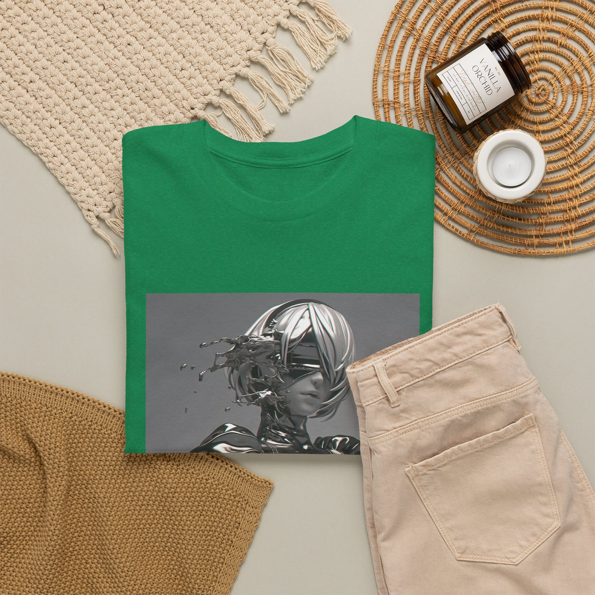 Liquid Chrome Abstract Tee