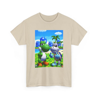 Yoshi And Dry Bones Flipping Off Tee