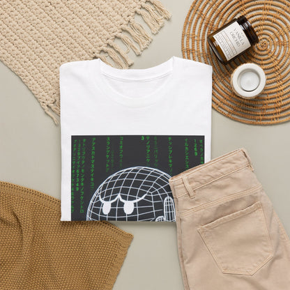 Wireframe Boo Giving The Finger Tee