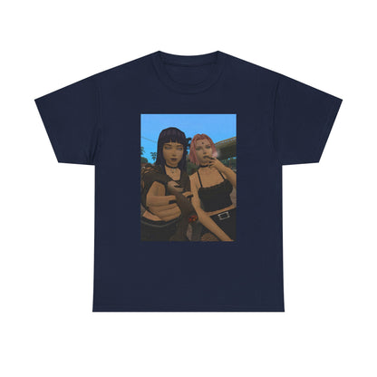 Goth Gamer Girls Sharing A Blunt Tee