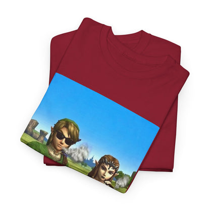 Link And Zelda Chilling With Blunts Tee