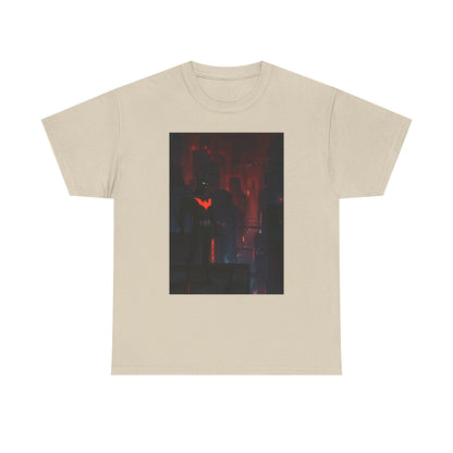 Cyberpunk Bat Hero In Neon City Tee