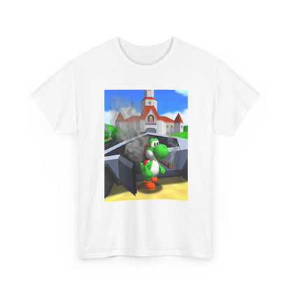 Yoshi Puffing Blunt At Peach's Castle