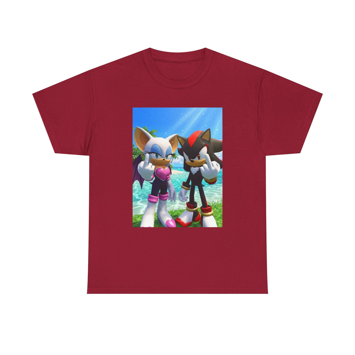 Rouge And Shadow Flipping The Bird Tee (Design 3)