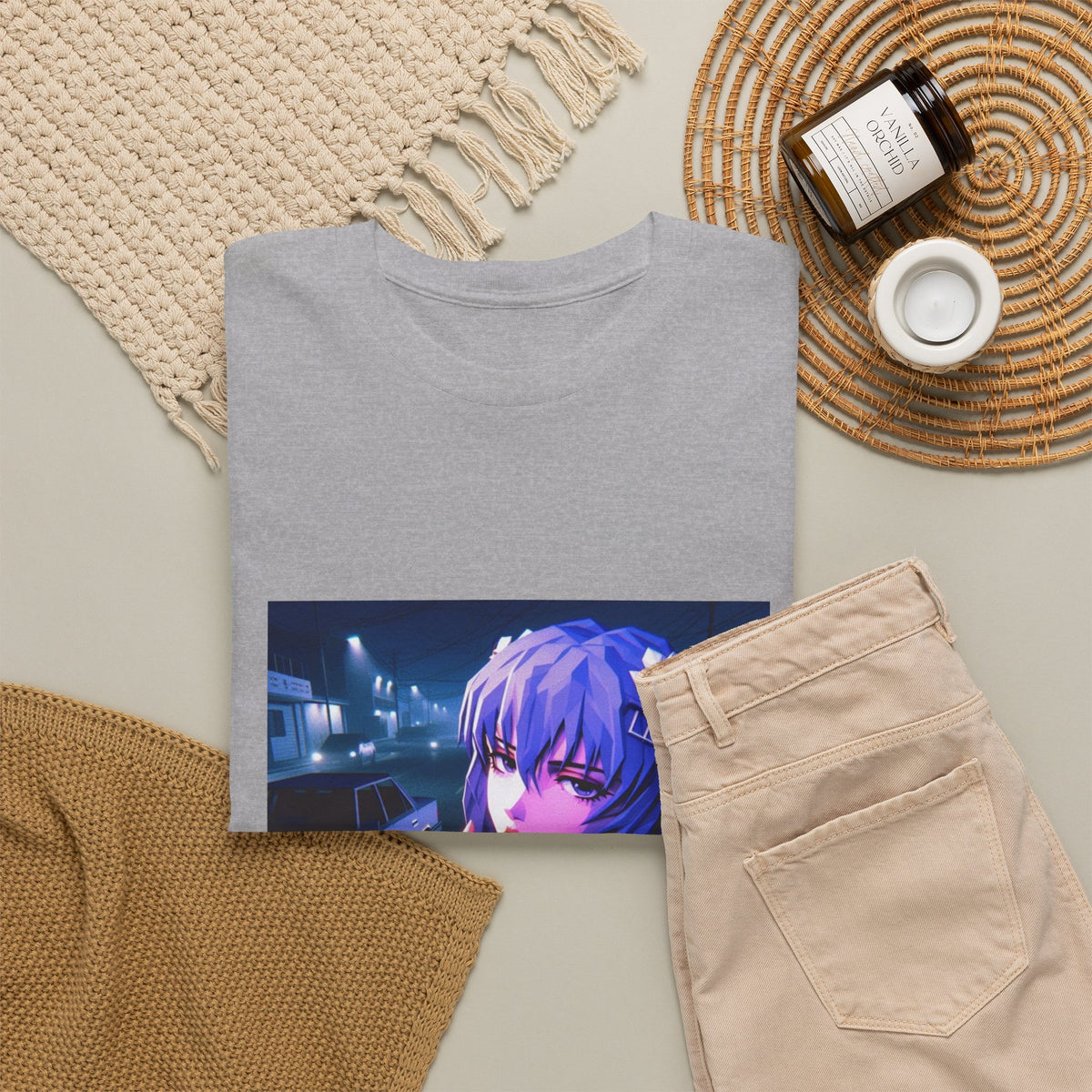 Rei Ayanami Riding GTA Streets Tee