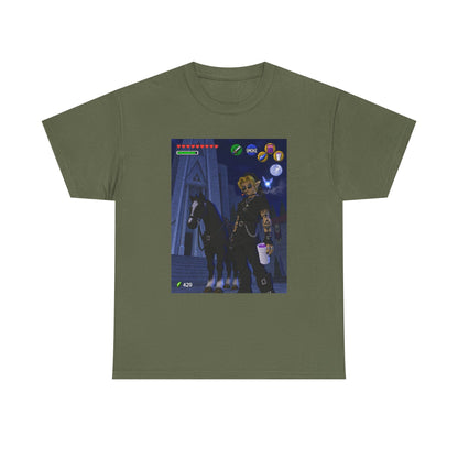 Goth Link Smoking With Epona Tee