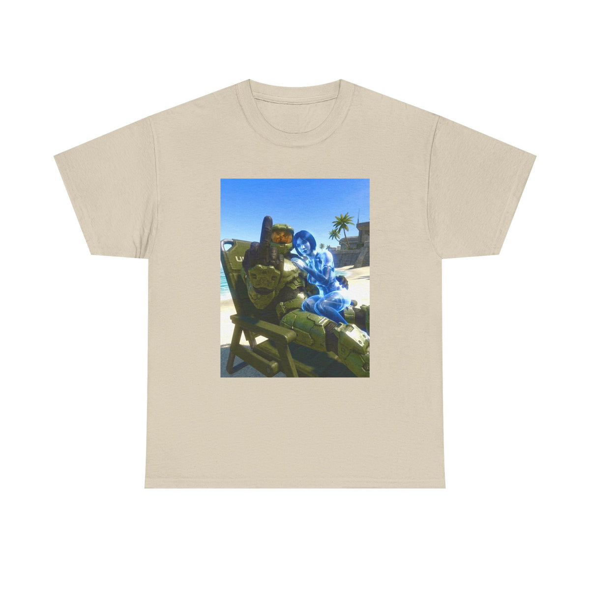 Master Chief And Cortana Chillin' Beach Vibes