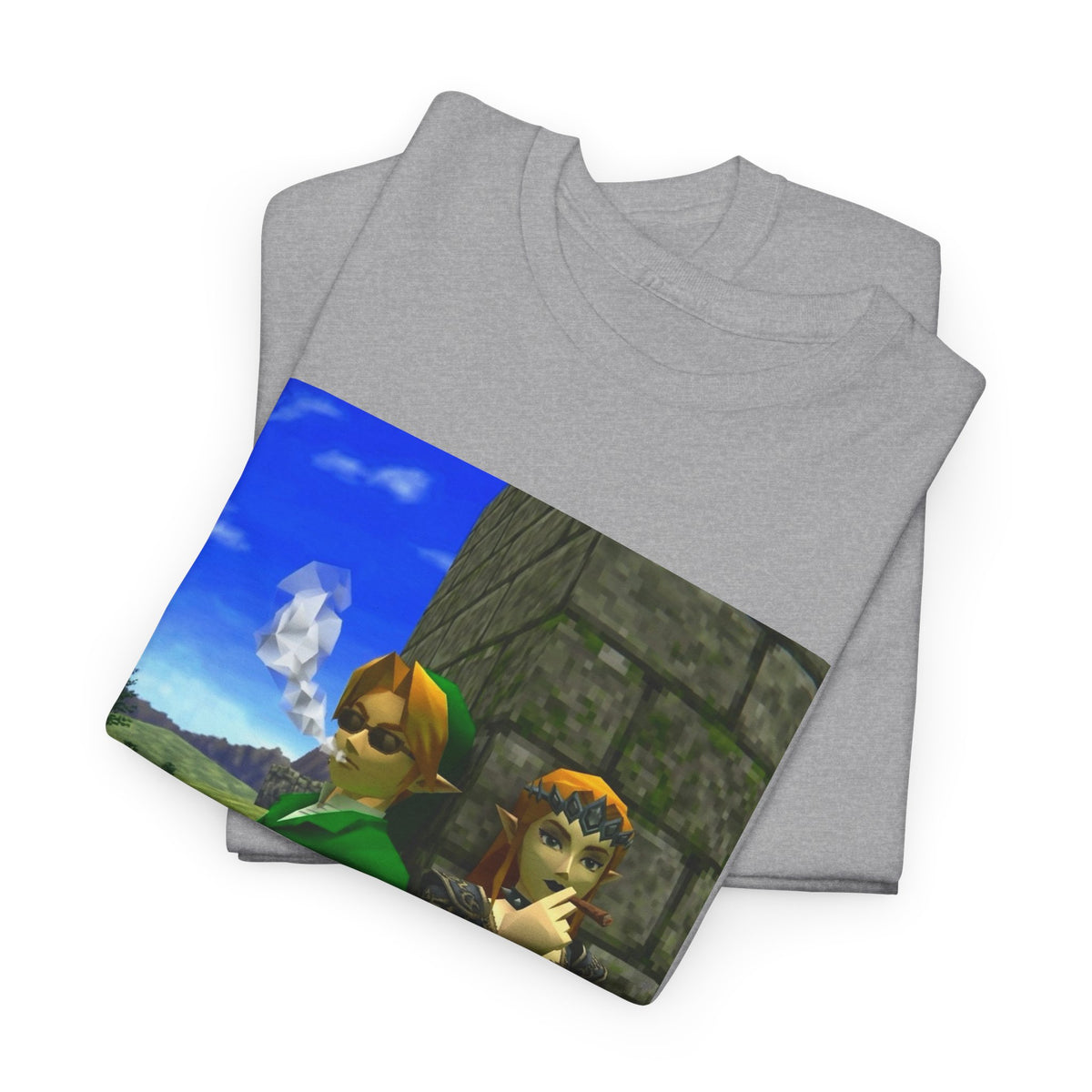 Link And Zelda Smoke Blunts Tee