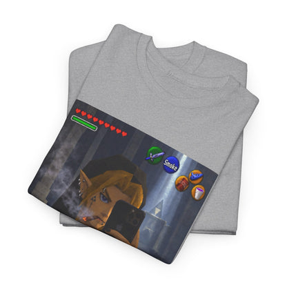 Edgy Link Smoking Selfie Tee