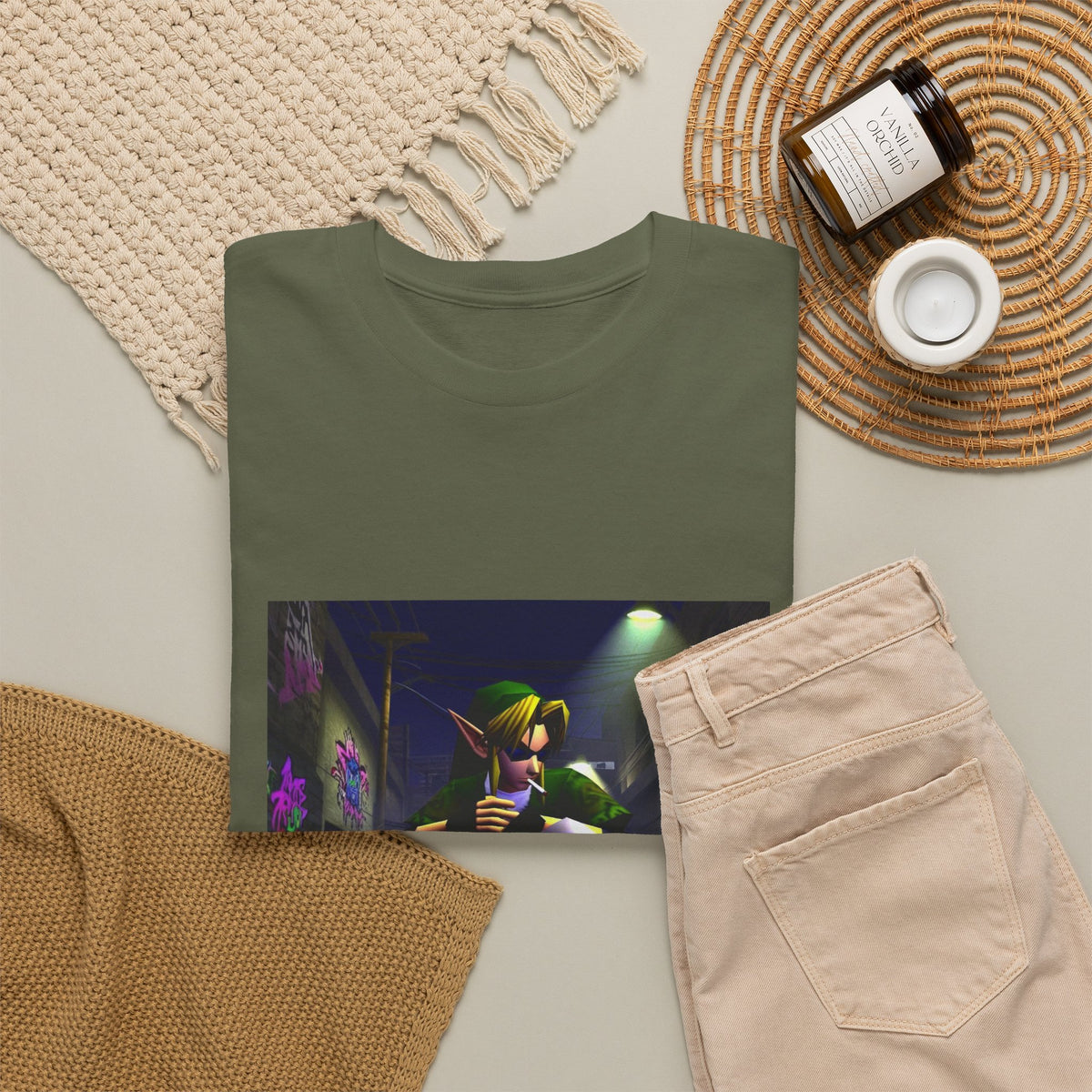 Skater Link Smoking In The Alley Tee (Design 7)