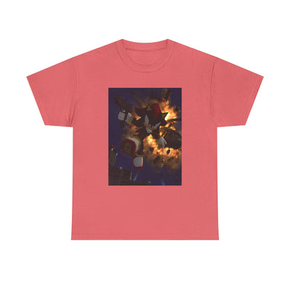 Shadow The Hedgehog With Uzi Amidst Explosion Tee