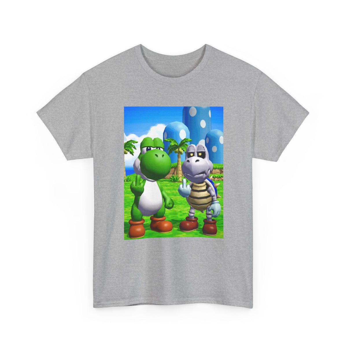 Yoshi And Dry Bones Flipping The Bird