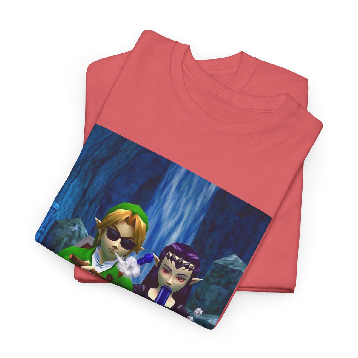Hero and Princess Taking A Hit Tee