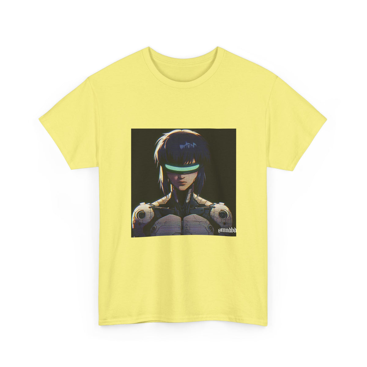 Cybernetic Major Motoko Kusanagi Glitch Art Tee