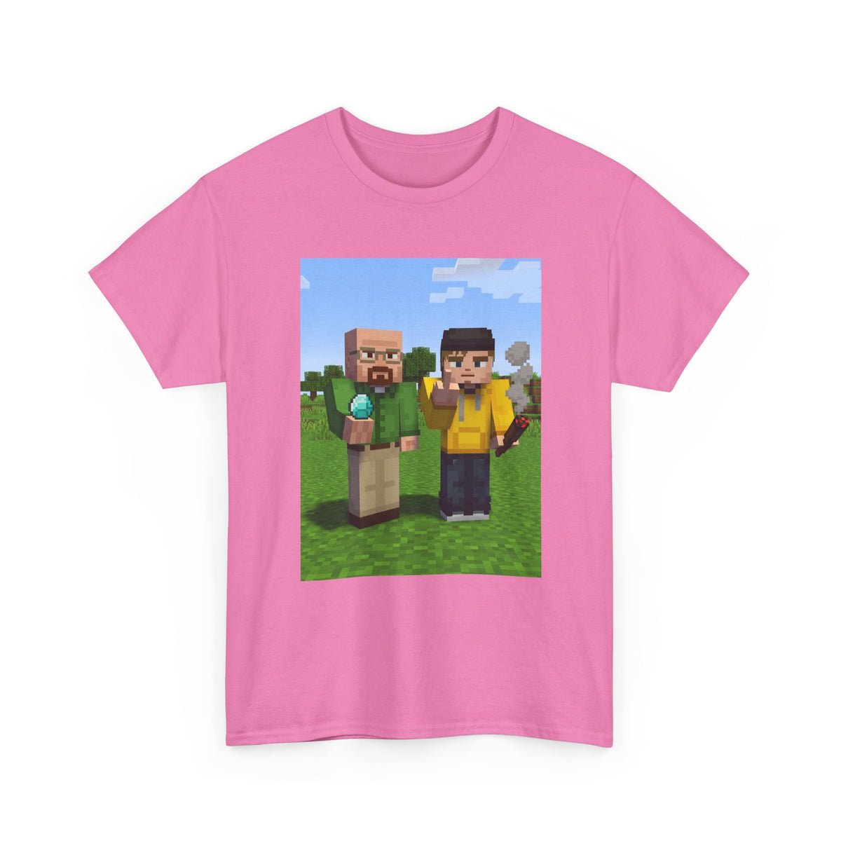 Pixelated Chemists With Blue Crystal And Joint