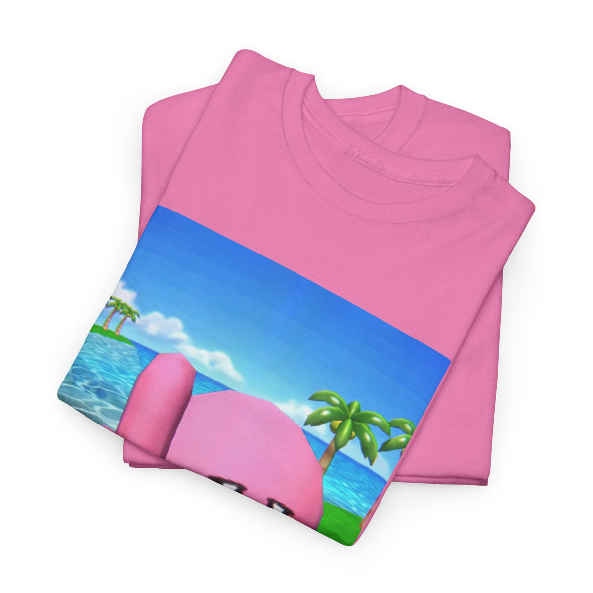 Kirby Giving The Finger Island Scene Tee
