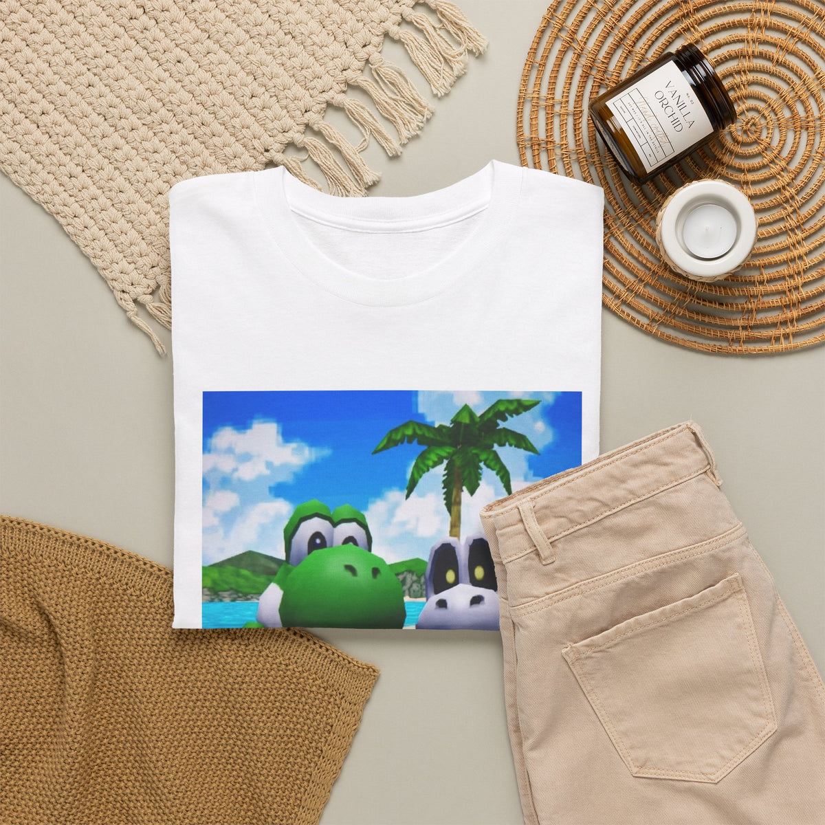 Yoshi and Dry Bones Flipping Off (Design 4)