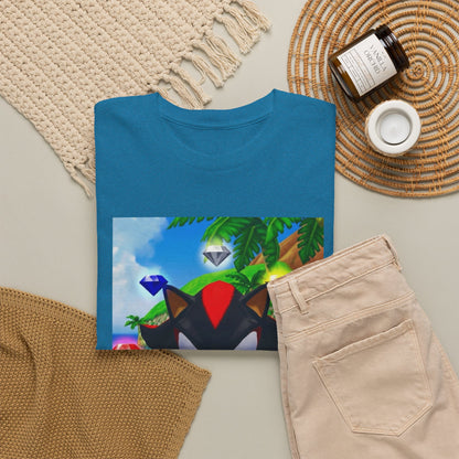 Shadow The Hedgehog Flipping The Bird Tee