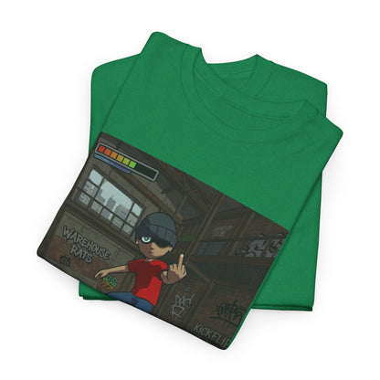 Rebellious Skater Flips Off Warehouse Scene