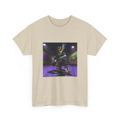 Stoner Link Skateboarding In Graffiti Alley Tee