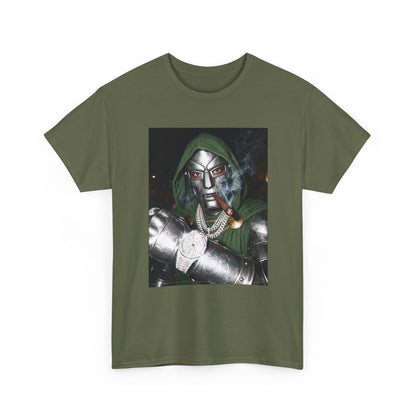 Masked Villain Smoking Cigar Checking Watch
