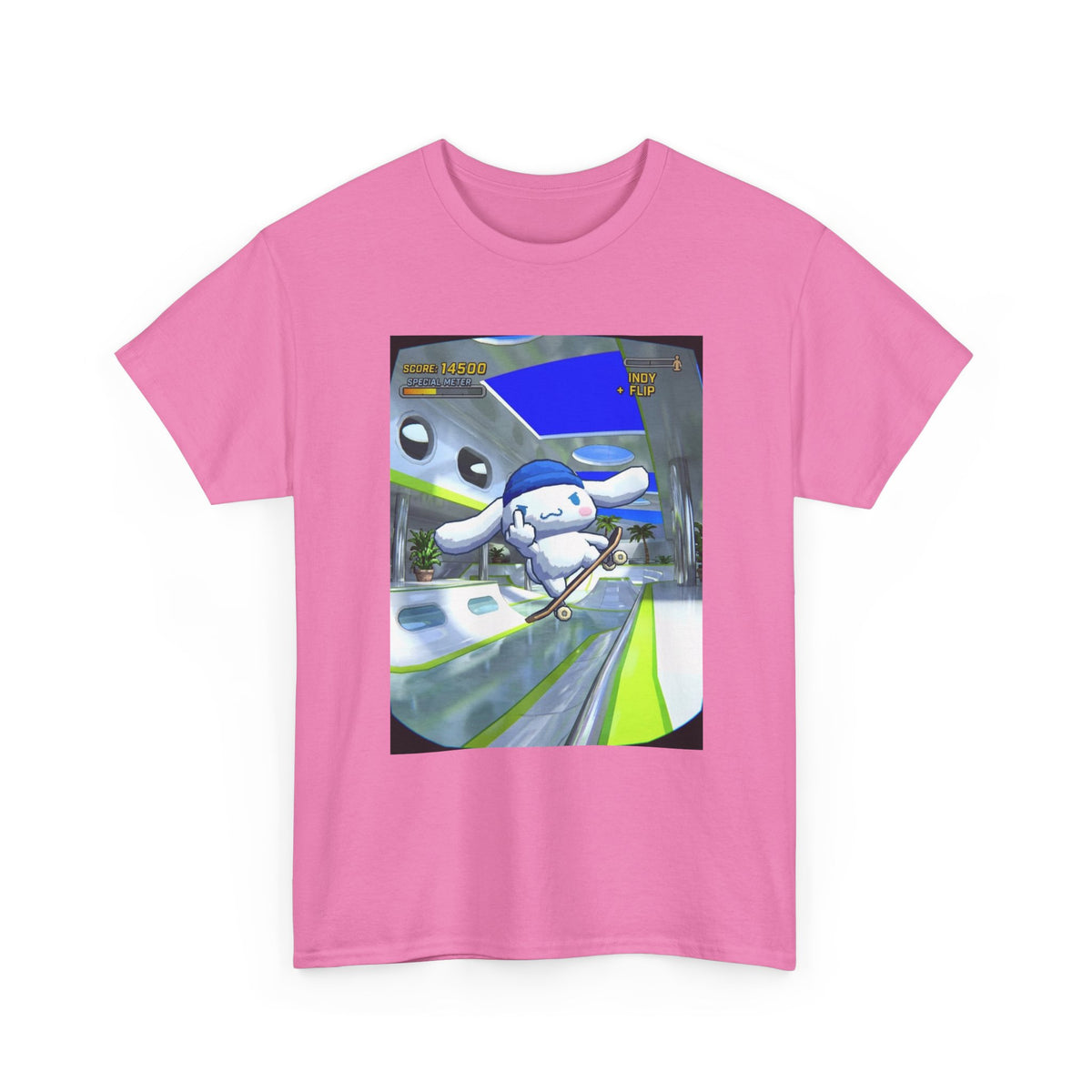 Skater Cloud Dog Flipping Bird Tee