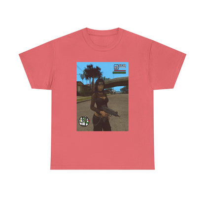 Anime Assassin Girl Holding Gun Tee