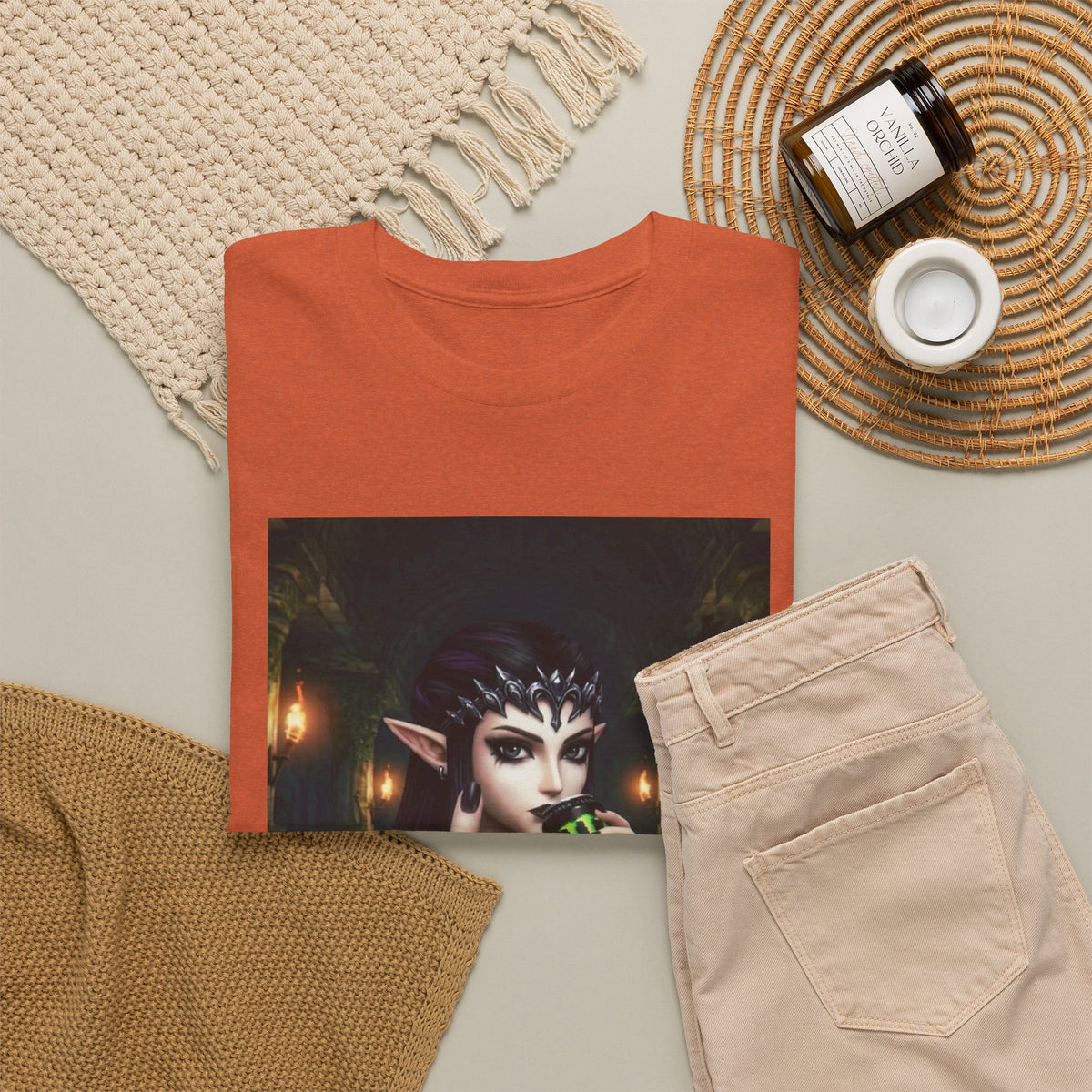 Edgy Elf Queen Flips You Off Tee