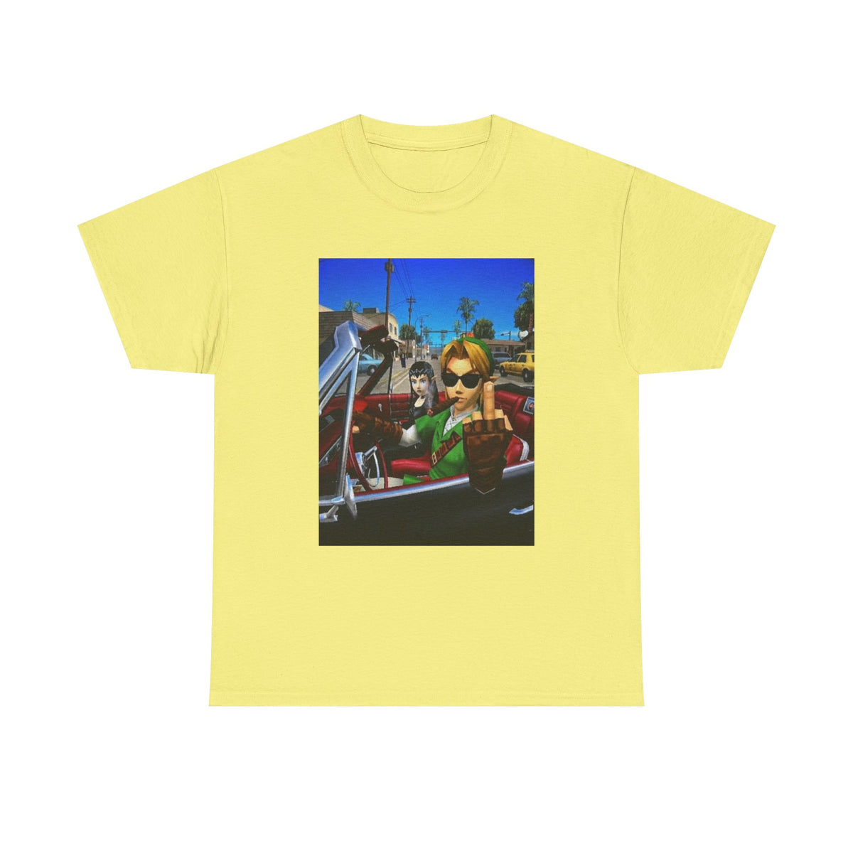 Link Flipping The Bird In Convertible Tee