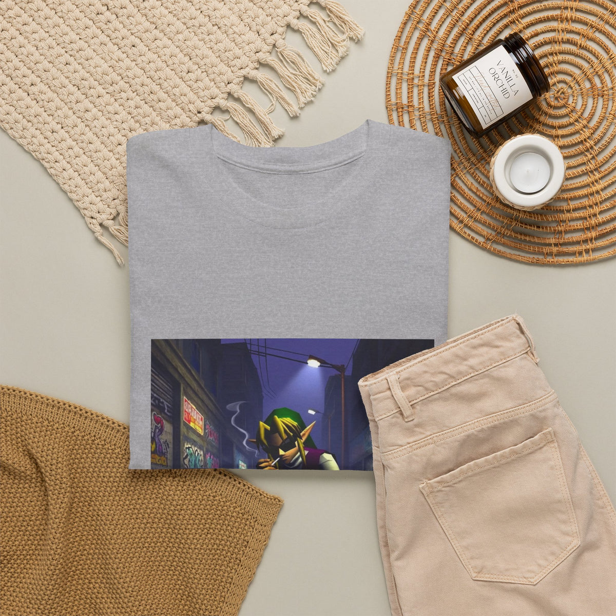Streetwise Elf Smoking In Alley Tee