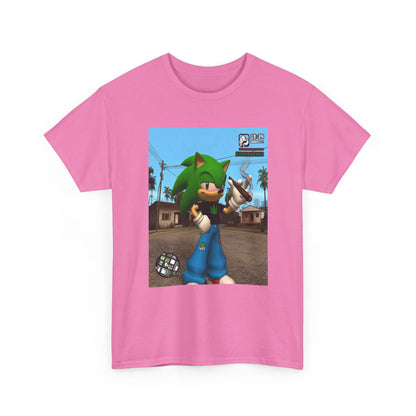 Green Hedgehog Blazin' In San Andreas Tee