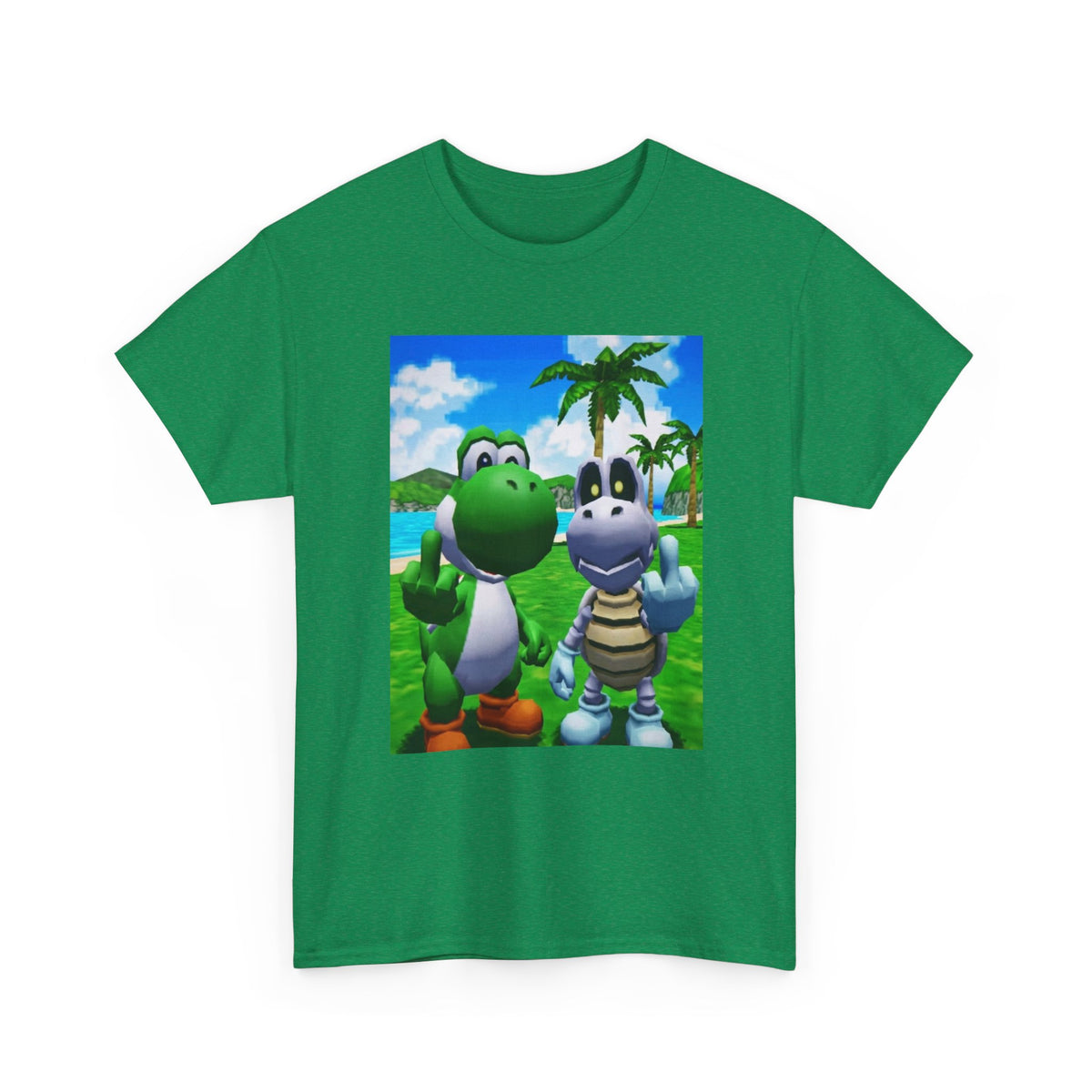 Yoshi and Dry Bones Flipping Off (Design 4)