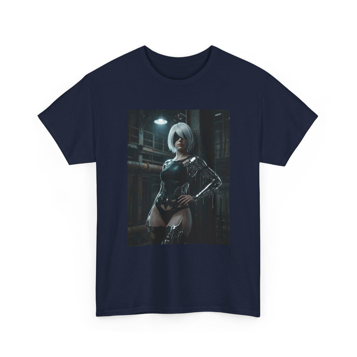 Android In Melted Chrome Cyberpunk Tee