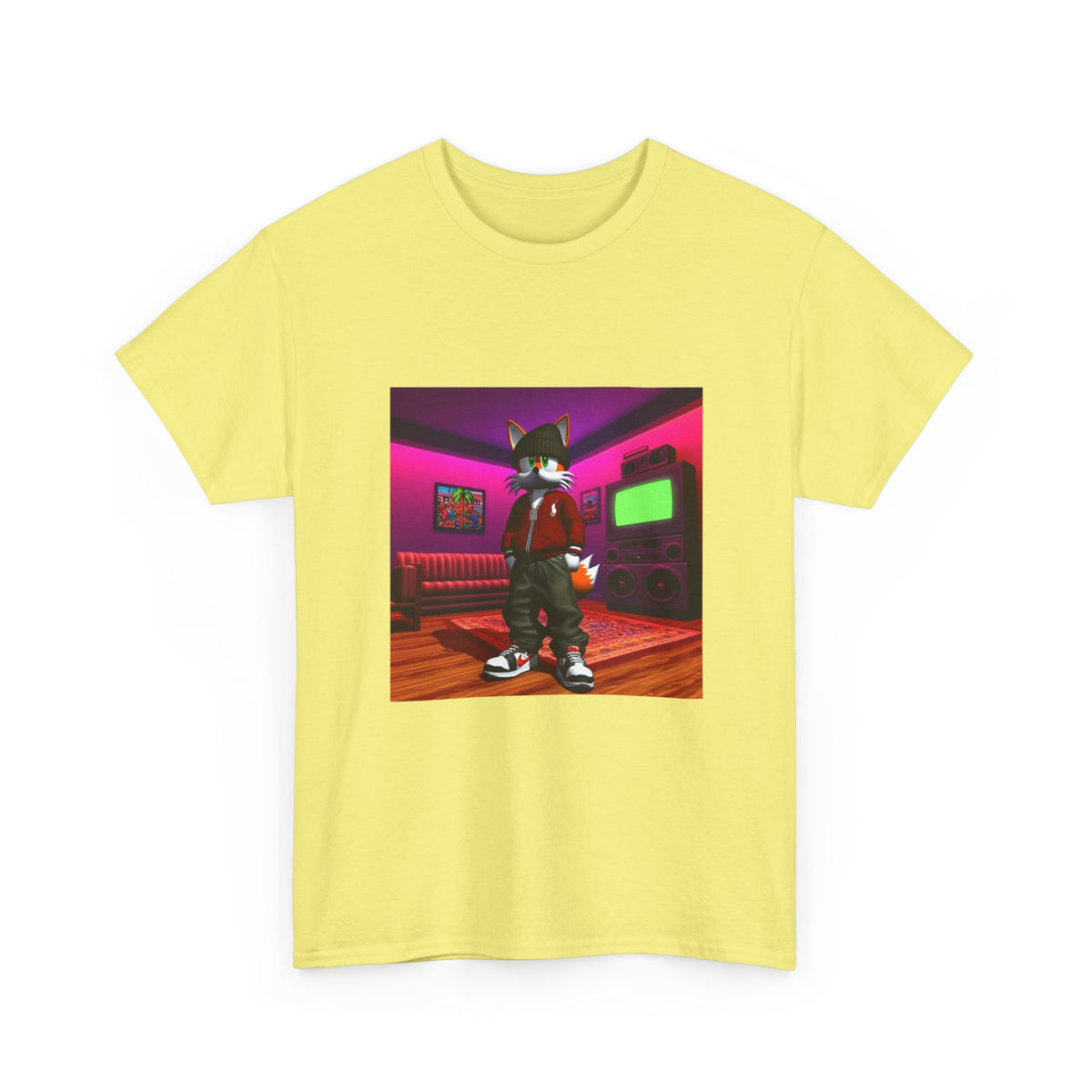 Swagged-Out Fox In Retro Chill Pad