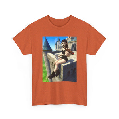 Elf Babe Chilling With Cigar And Drink Tee