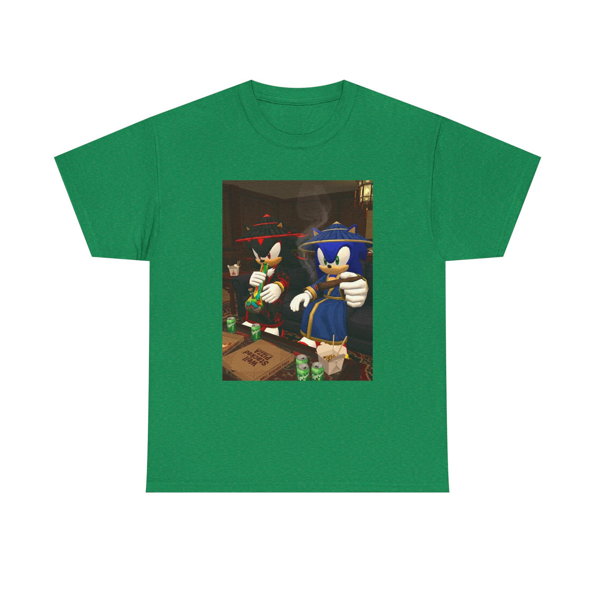 Shadow and Sonic Smoking Chill Tee