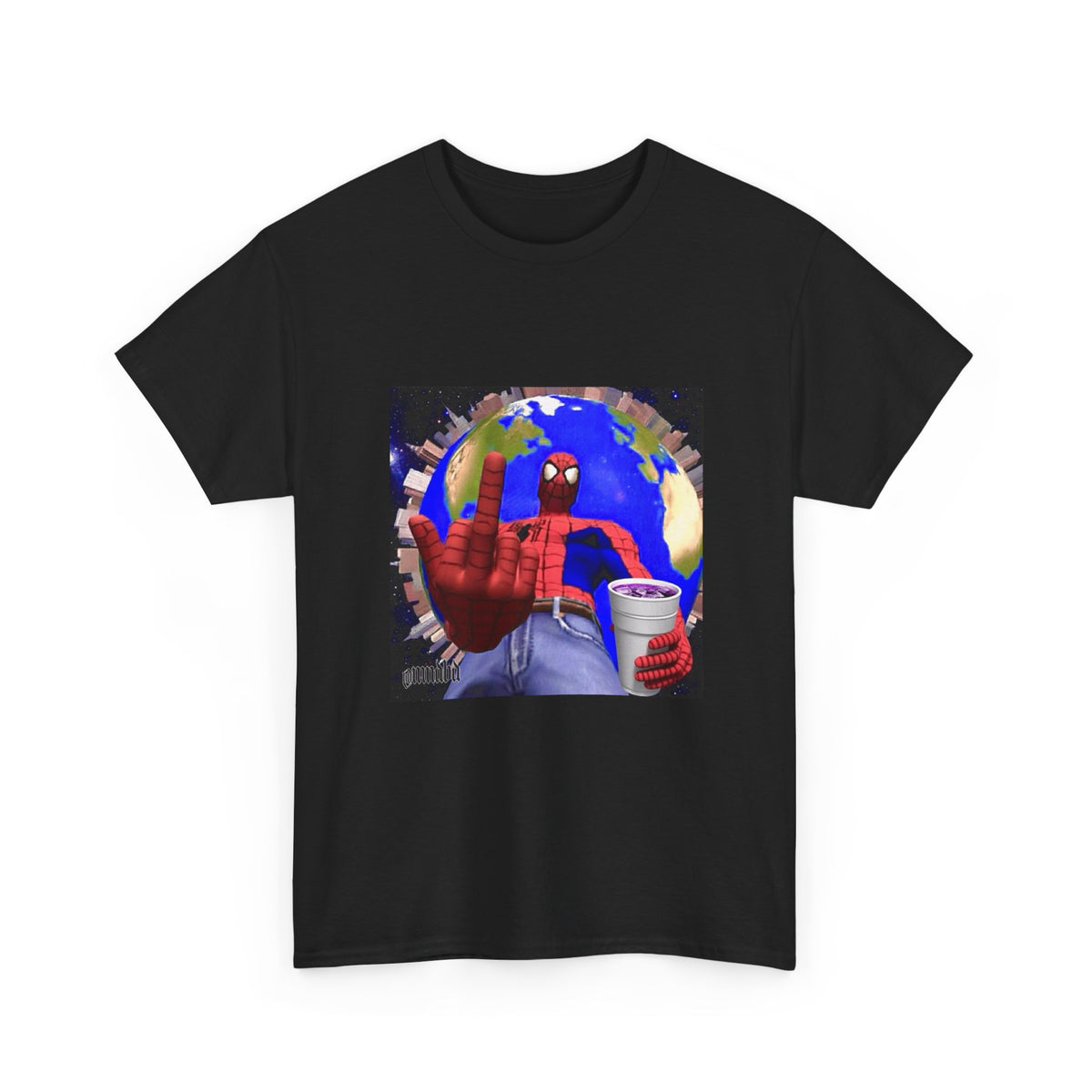 Spider-Man Flipping Off The World Tee