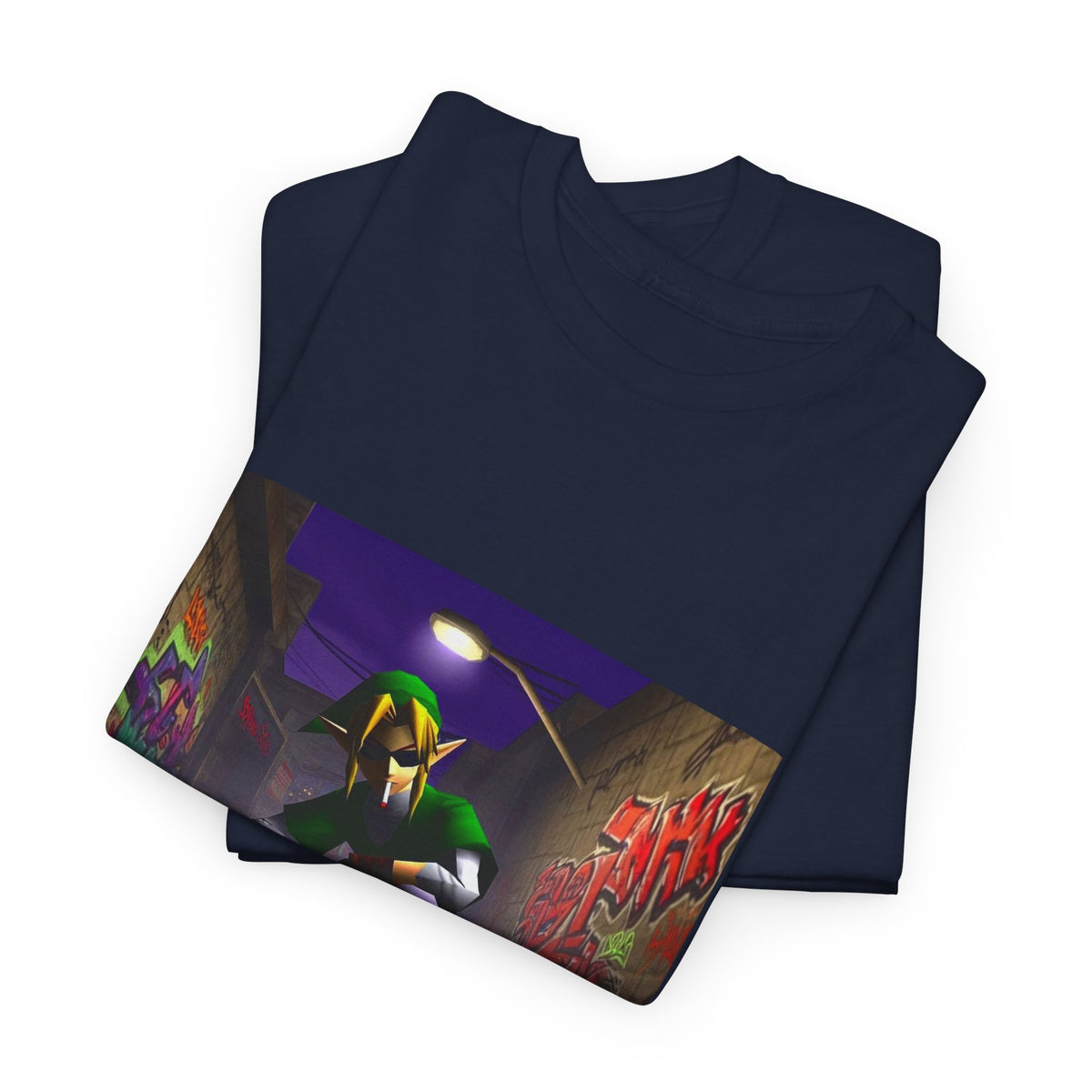 Skater Elf Smoking In Alleyway Tee