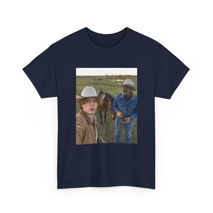 Dr. Clovis — Horseback Along Highway