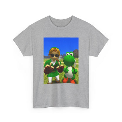 Link And Yoshi Smoking With Attitude