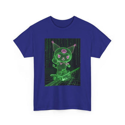 Kuromi Matrix Glitch Skateboard Flip Tee