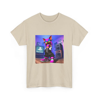 Pink Sonic-Style Character In Y2K Drip