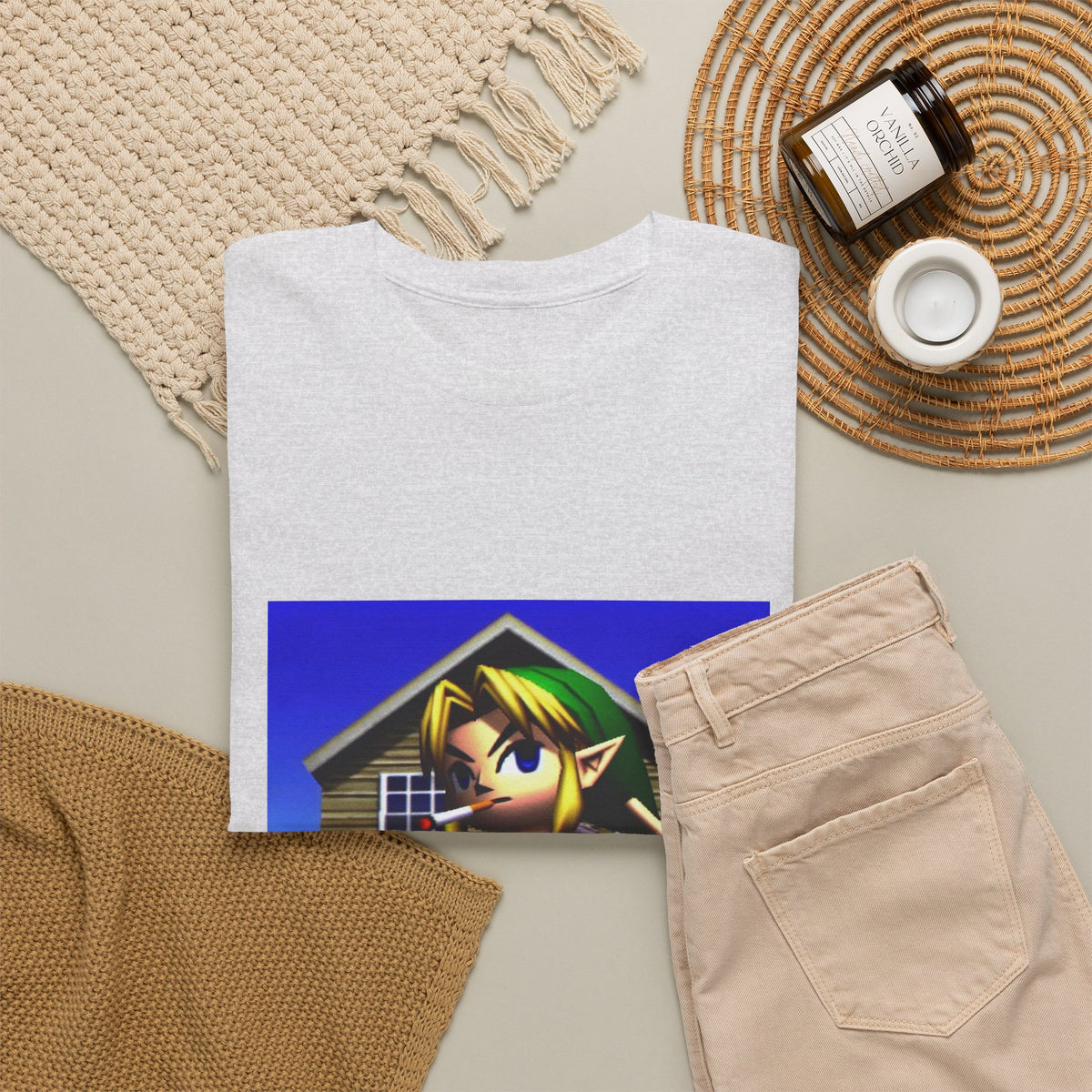 Edgy Hero Smoking And Flipping The Bird Tee