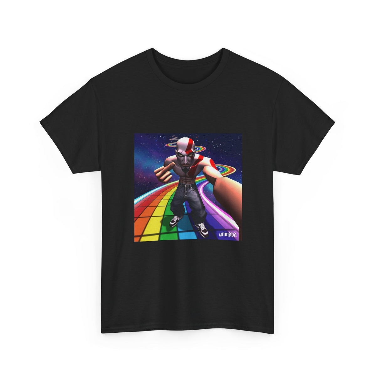 Kratos Flips Off On Rainbow Road