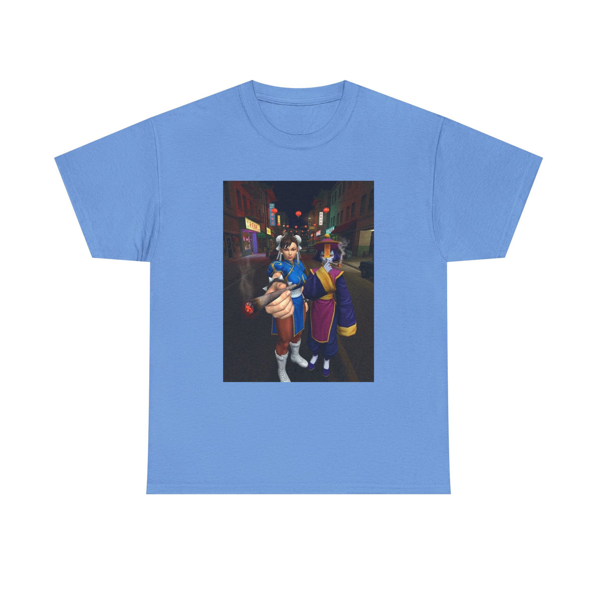 Chun-Li And Hsien-Ko Smoking In Chinatown