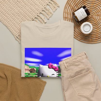 Winking Kitty Flipping The Bird Tee