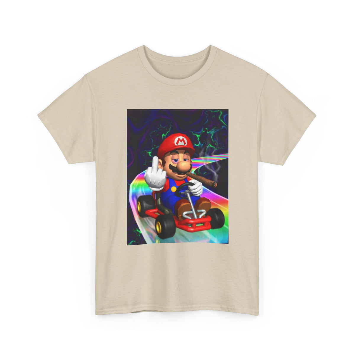 High Mario Karting On Rainbow Road